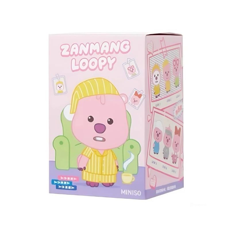 Mô hình Blind box Móc khóa Gấu bông Zanmang Loopy Cute Ruby Series MINISO