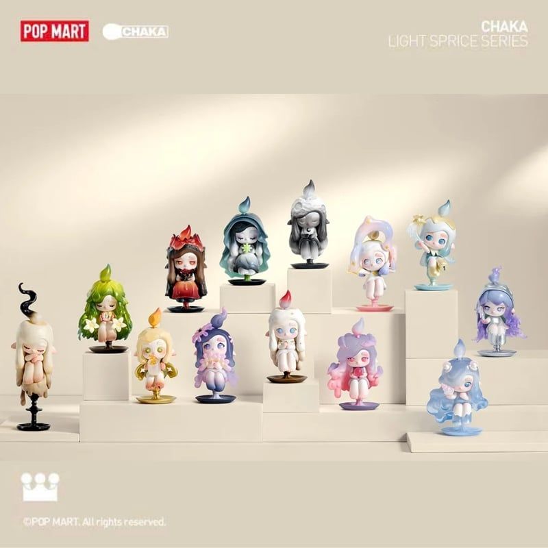 Mô hình đồ chơi Blind box Chaka Light Sprite Series Figures ( Tinh Linh Ánh Sáng ) POP MART