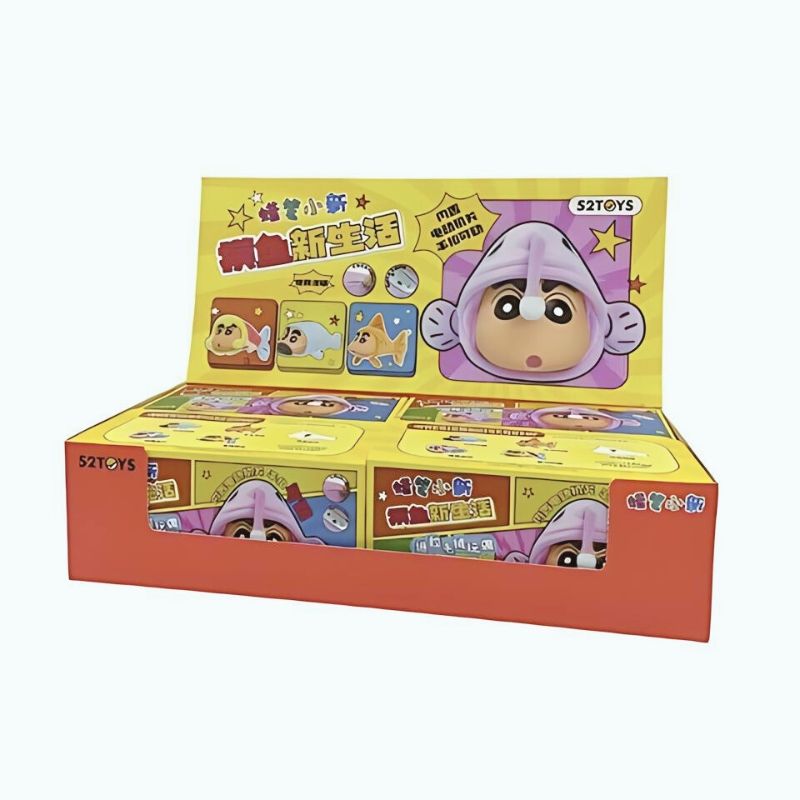 Mô hình đồ chơi Blind box Crayon Shin chan Floppy Fish Series 52TOYS