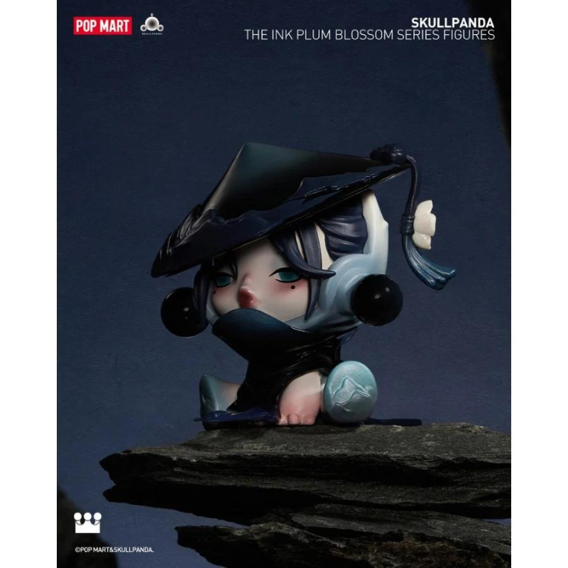 Mô hình đồ chơi Blind box Skull Panda The Ink Plum Blossom (Mùa Hoa Mận Cùng Skull Panda) POP MART