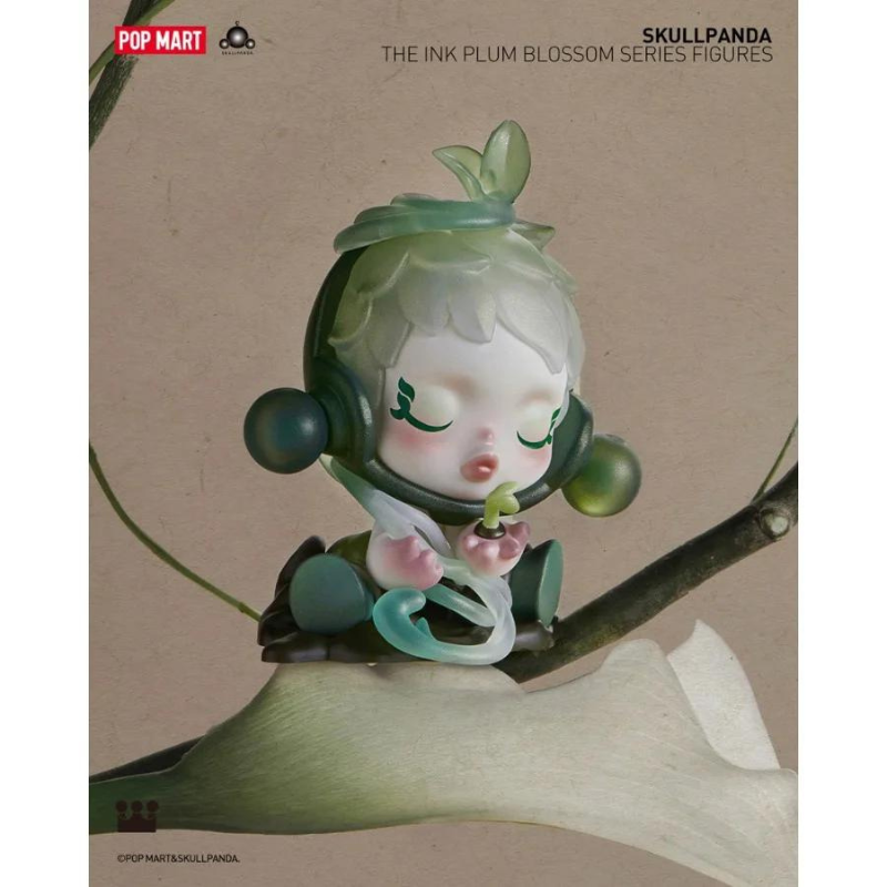 Mô hình đồ chơi Blind box Skull Panda The Ink Plum Blossom (Mùa Hoa Mận Cùng Skull Panda) POP MART