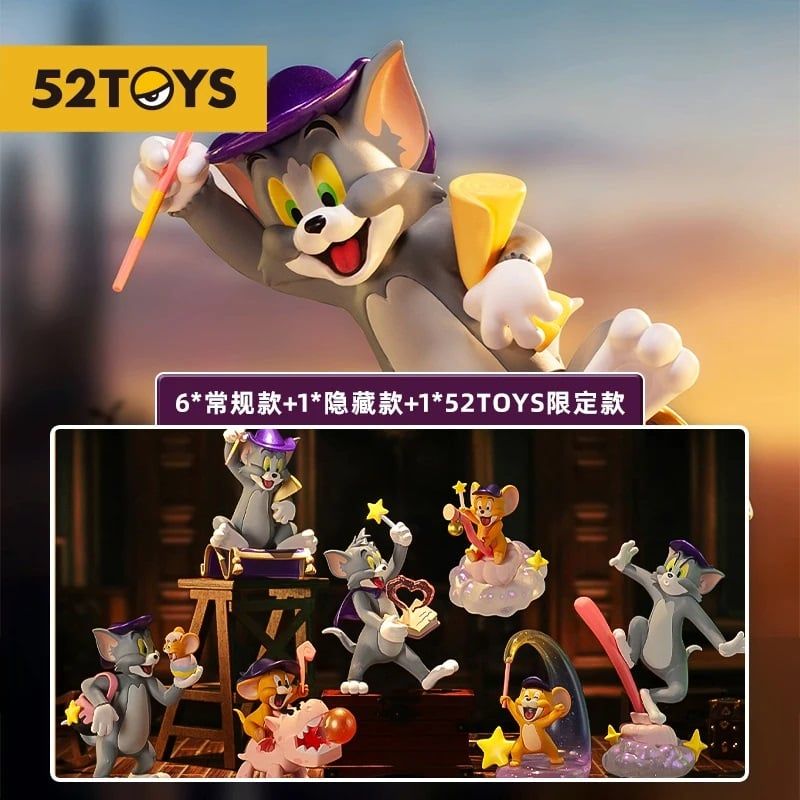 Mô hình đồ chơi Blind box Tom and Jerry Fantasy Magic Series (Phép Thuật Tuyệt Dịu) - 52TOYS