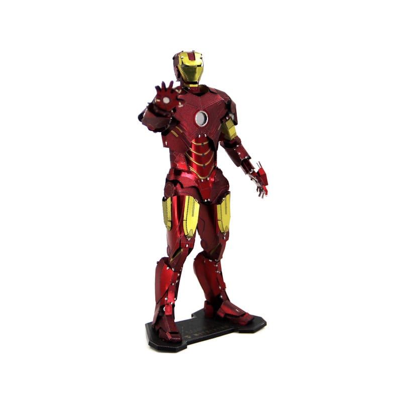 Mô hình kim loại lắp ráp 3D Iron Man Mark VI (Người Sắt Mark VI) (Red, Gold) - Metal Head MP779