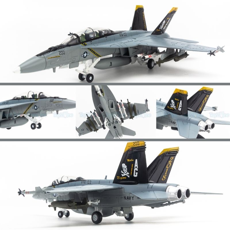 Mô hình máy bay chiến đấu F/A-18B Hornet McDonnell Douglas 1:100 WLTK