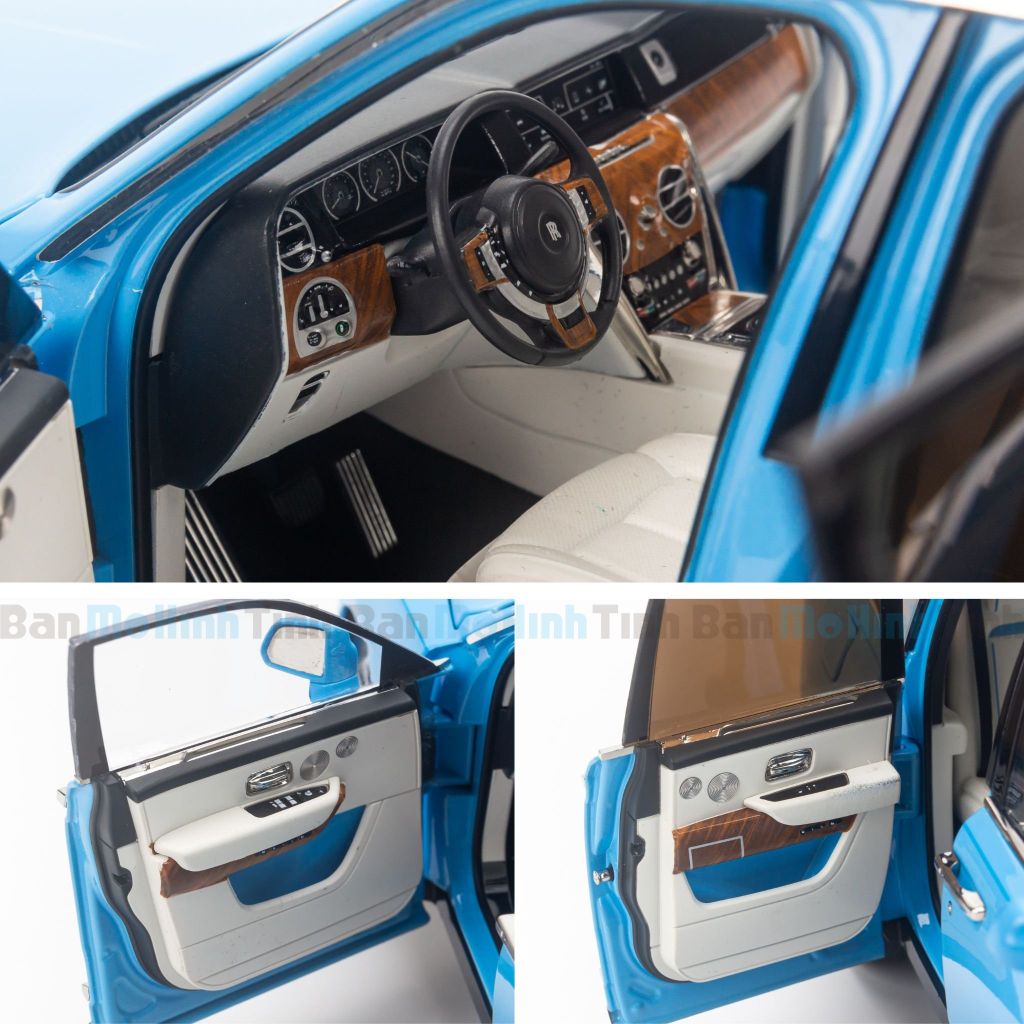 Mô hình xe Rolls Royce Cullinan Black Badge 1:18 Kengfai