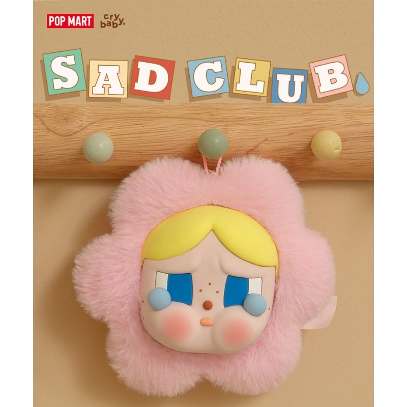 Mô hình Móc khóa Treo túi Mềm mại Crybaby Sad Club Series-Silicone Plush Earphone Bag POP MART