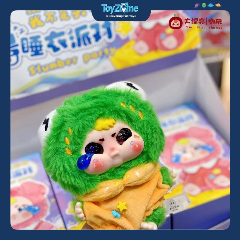  Mô hình Blind Box Móc khoá Gấu bông Baby Three Sad Baby Slumber Party Series CUREPLANETA 