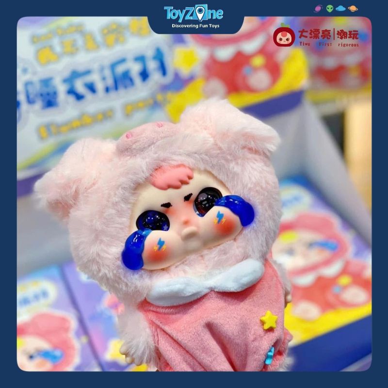  Mô hình Blind Box Móc khoá Gấu bông Baby Three Sad Baby Slumber Party Series CUREPLANETA 