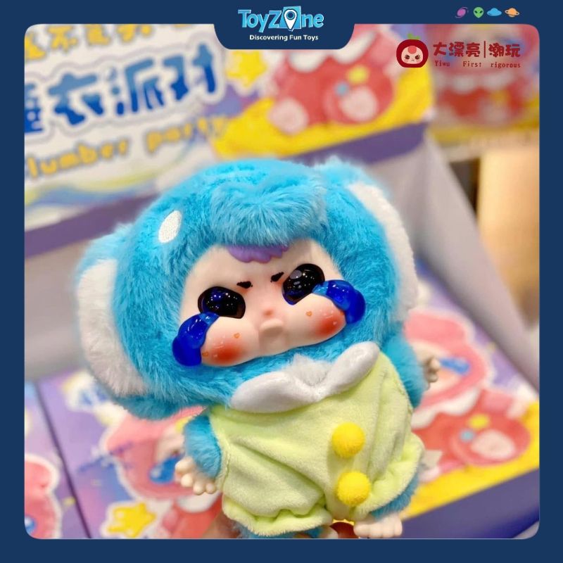  Mô hình Blind Box Móc khoá Gấu bông Baby Three Sad Baby Slumber Party Series CUREPLANETA 