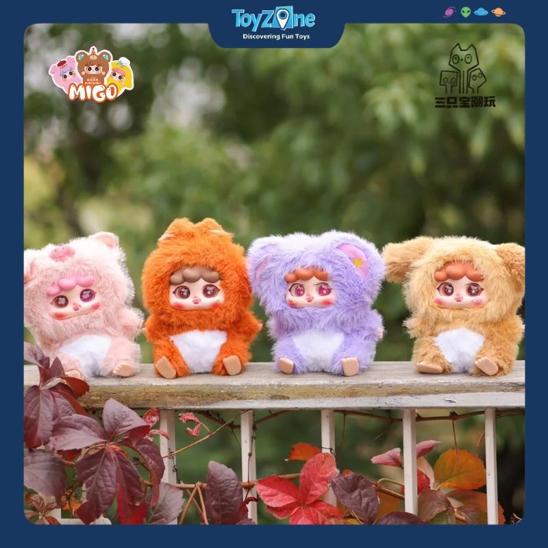  Mô hình Blind box Móc Khóa Gấu Bông Migo Forest Party ( Bữa Tiệc Trong Rừng ) HAPPY GHOST 