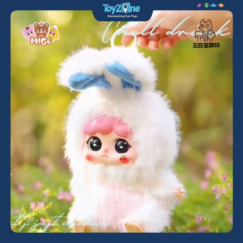  Mô hình Blind box Móc Khóa Gấu Bông Migo Forest Party ( Bữa Tiệc Trong Rừng ) HAPPY GHOST 