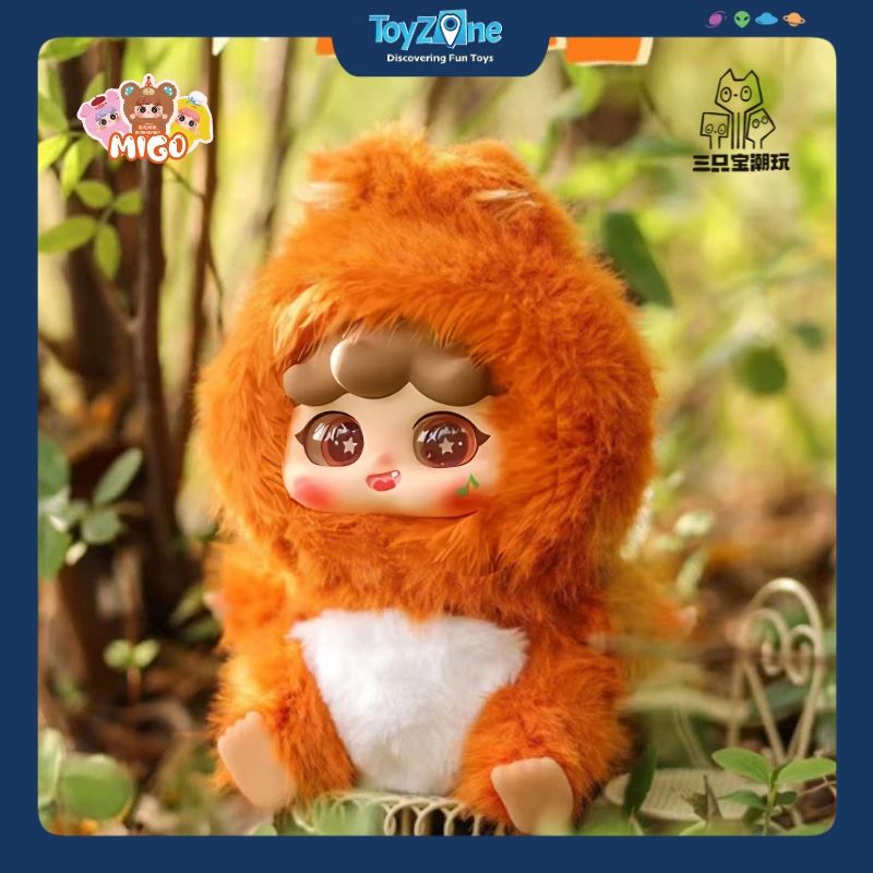  Mô hình Blind box Móc Khóa Gấu Bông Migo Forest Party ( Bữa Tiệc Trong Rừng ) HAPPY GHOST 