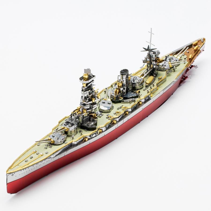 Mô hình kim loại lắp ráp 3D Thiết Giáp Hạm Fuso Battleship (Silver, Red, Gold) – Piececool MP763