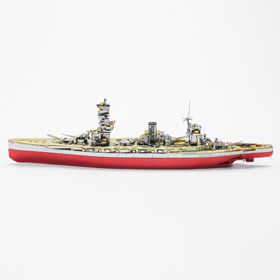 Mô hình kim loại lắp ráp 3D Thiết Giáp Hạm Fuso Battleship (Silver, Red, Gold) – Piececool MP763
