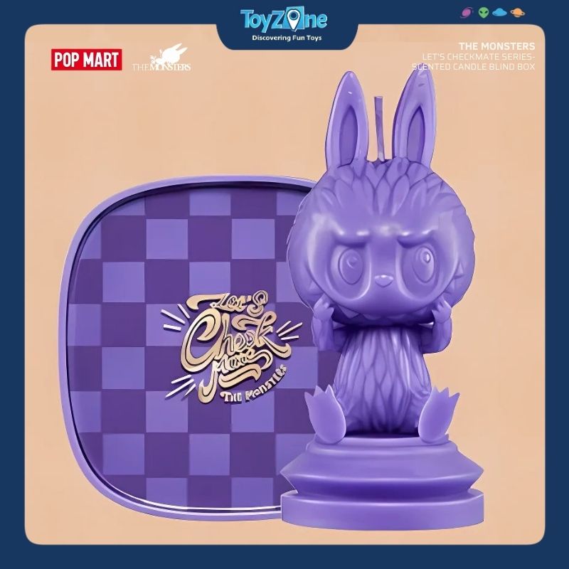Mô hình Blind box Nến thơm Labubu The Monsters Let's Checkmate Scented Candle Series POP MART