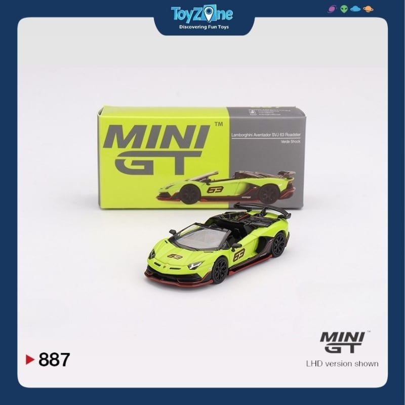 Mô hình xe Lamborghini Aventador SVJ 63 Roadster 1:64 MiniGT