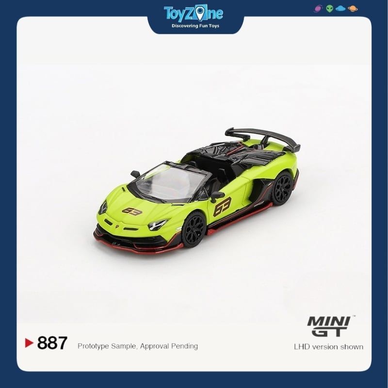 Mô hình xe Lamborghini Aventador SVJ 63 Roadster 1:64 MiniGT