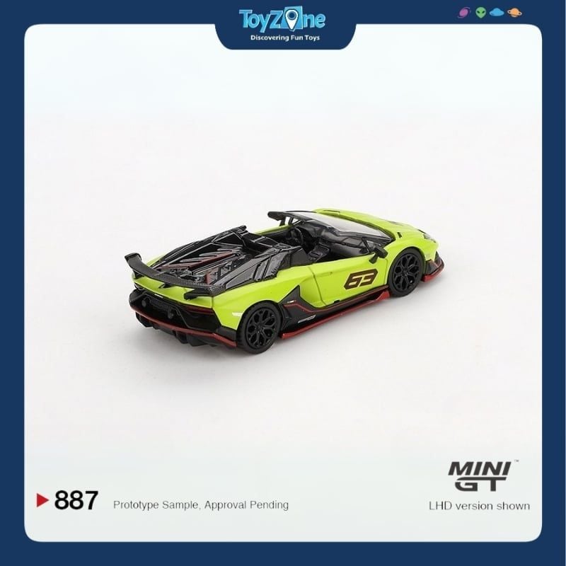 Mô hình xe Lamborghini Aventador SVJ 63 Roadster 1:64 MiniGT