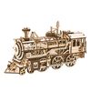 Mô hình gỗ lắp ráp 3D Steam Locomotive (Đầu Máy Xe Lửa Hơi Nước) (Wood Color) - Robotime LK701 - WP001