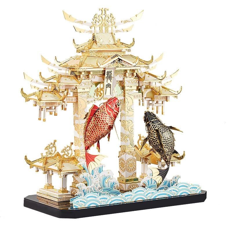 Mô hình Cá Chép May Mắn lắp ráp kim loại 3D - Piececool MP602