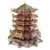  Mô hình kim loại lắp ráp 3D Yellow Crane Tower (Hoàng Hạc Lâu) (Mixed Color) - Microworld MP780 