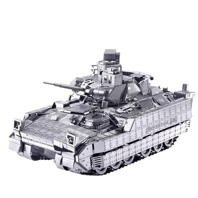  Mô hình kim loại lắp ráp 3D Xe Tăng M2A3 Bradley IFV (Silver) – Piececool MP099 