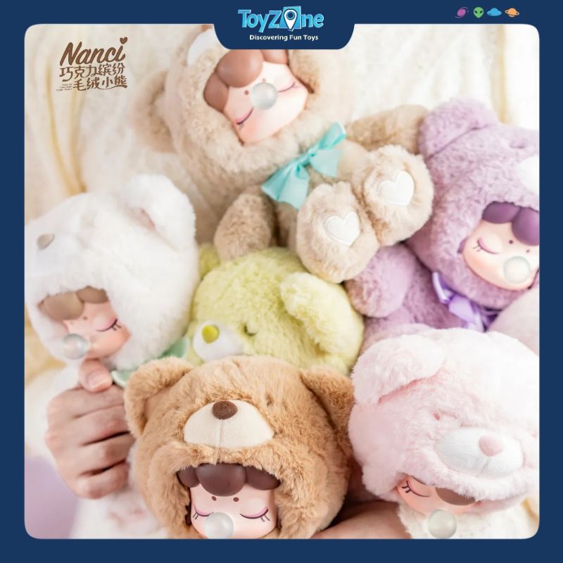 Mô hình Blind box Gấu bông Nanci Colorful Chocolate Cutie Bears ( Chú Gấu Socola Sặc Sỡ ) ROLIFE