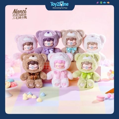 Mô hình Blind box Gấu bông Nanci Colorful Chocolate Cutie Bears ( Chú Gấu Socola Sặc Sỡ ) ROLIFE