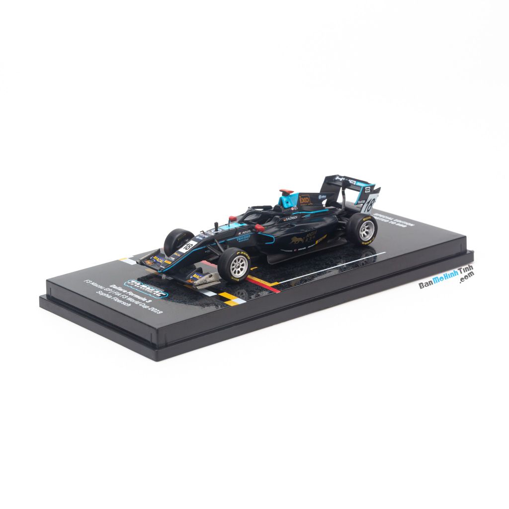 Mô Hình xe Dallara Formula 3 Macau Grand Prix FIA F3 Word Cup 2019 Sophia Floersh Special Edition 1:64 Tarmac Black (1)