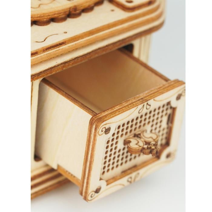 Mô hình gỗ lắp ráp 3D Gramophone (Máy Hát Cổ Điển) (Wood Color) - Robotime TG408 - WP060