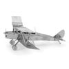  Mô hình kim loại lắp ráp 3D Máy Bay De Havilland Tiger Moth (Silver) – Metal Works MP136 