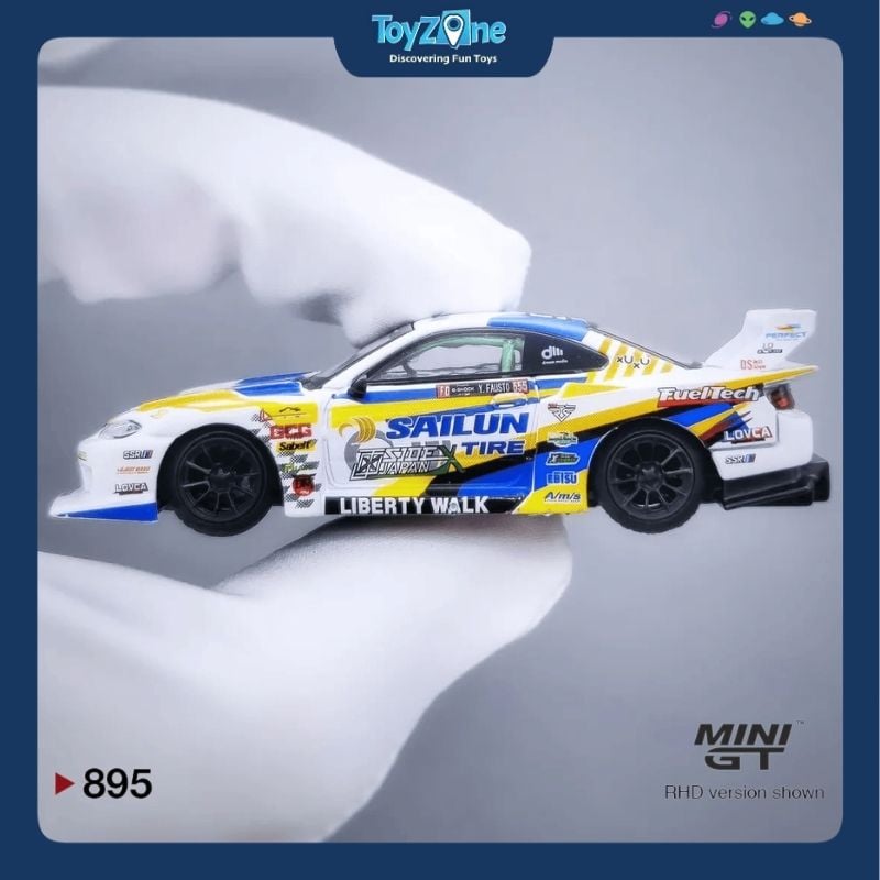  Mô hình xe Nissan LB-Super Silhouette S15 Silvia 1:64 MiniGT 