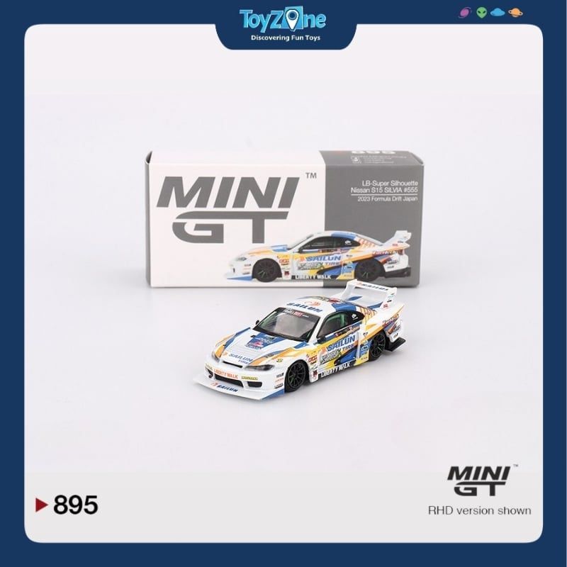  Mô hình xe Nissan LB-Super Silhouette S15 Silvia 1:64 MiniGT 
