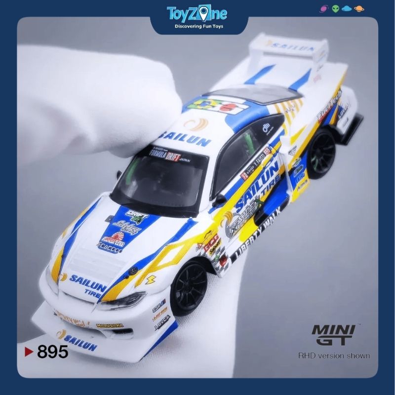 Mô hình xe Nissan LB-Super Silhouette S15 Silvia 1:64 MiniGT 