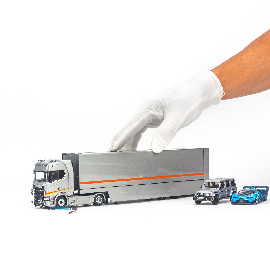 Mô hình xe tải Scania Double Deck Car Carrier Transporter 1:64 Kengfai