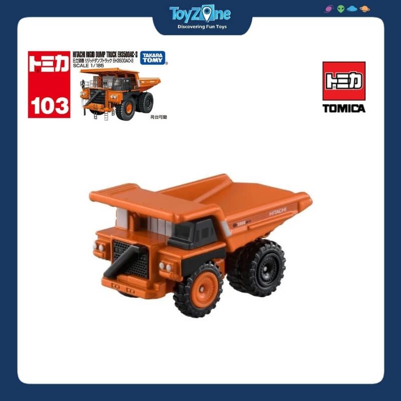 Mô hình xe Hitachi Rigid Dump Truck EH3500AC-3 No.103 1:185 TOMICA