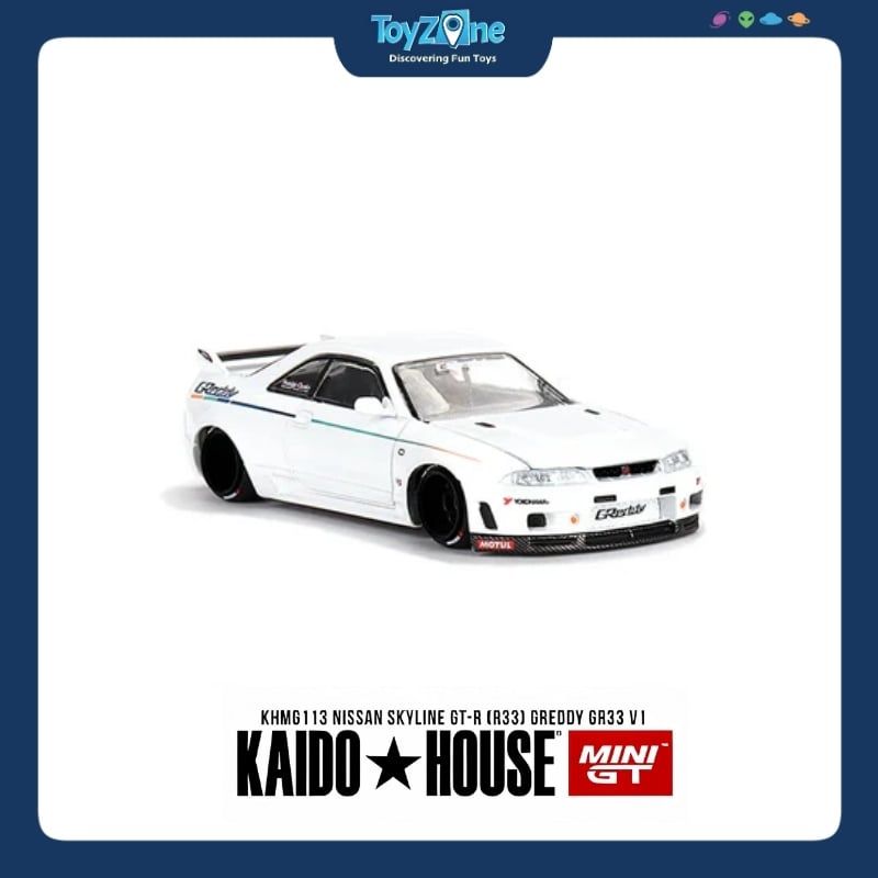 Mô hình xe Nissan Skyline GT-R ( R33 ) 1:64 KAIDO HOUSE x MiniGT