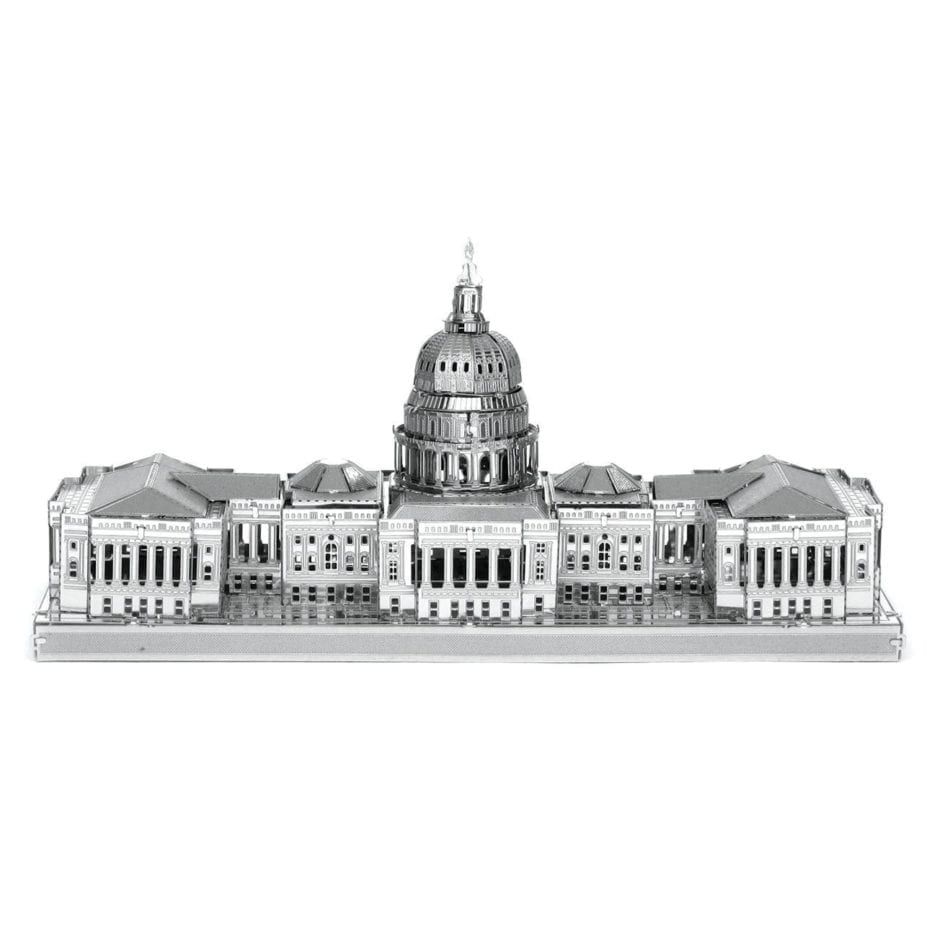 Mô hình kim loại lắp ráp 3D US Capitol (Tòa Nhà Quốc Hội Mỹ) (Silver) – Metal Mosaic MP841