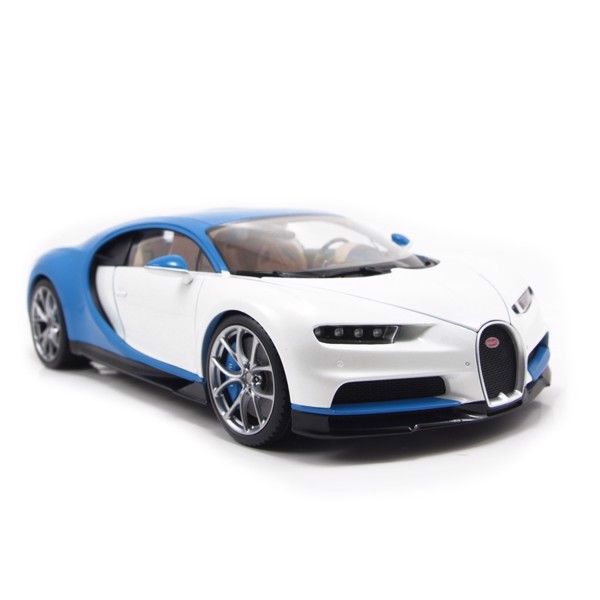  Mô hình xe Bugati Chiron White/Blue 1:18 GTAutos 