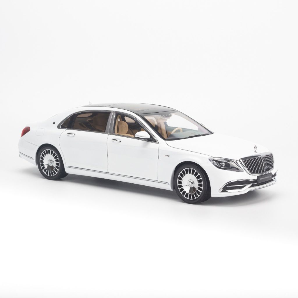 Mô hình xe sang Mercedes-Benz Maybach S650 2019 1:18 Almost Real Diamond White