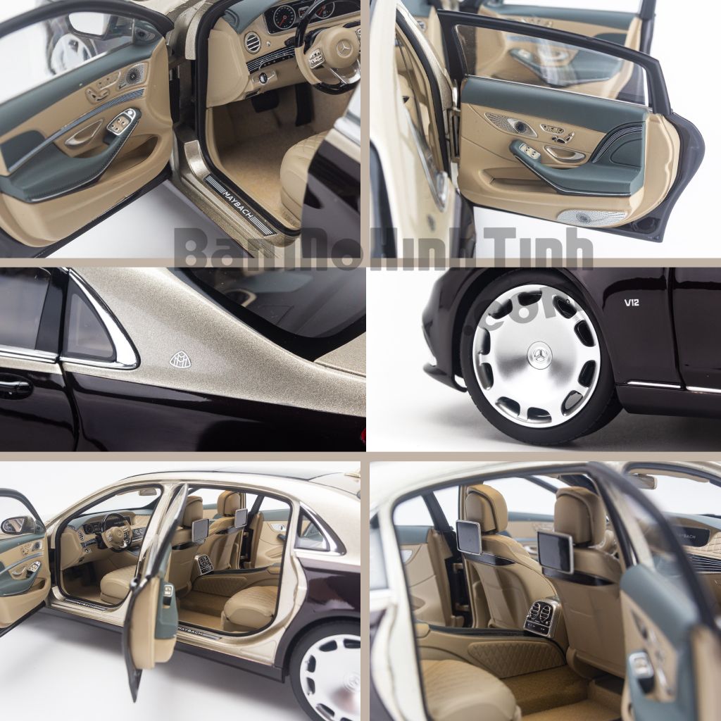 Mô hình xe Mercedes Maybach S650 W222 2019 1:18 Norev