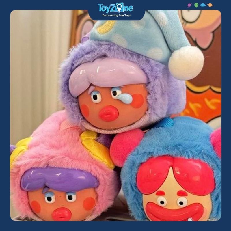 Mô hình Blind Box Móc khoá Gấu bông Cry HaHa Ugly And Cute Family Pajama Party SPRING HOUSE