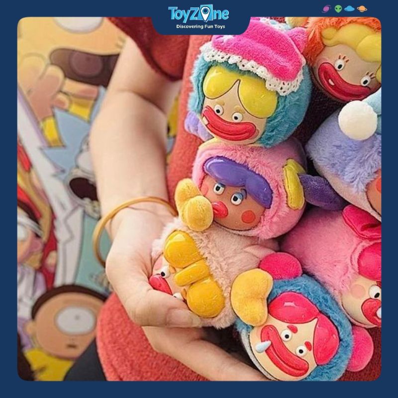 Mô hình Blind Box Móc khoá Gấu bông Cry HaHa Ugly And Cute Family Pajama Party SPRING HOUSE