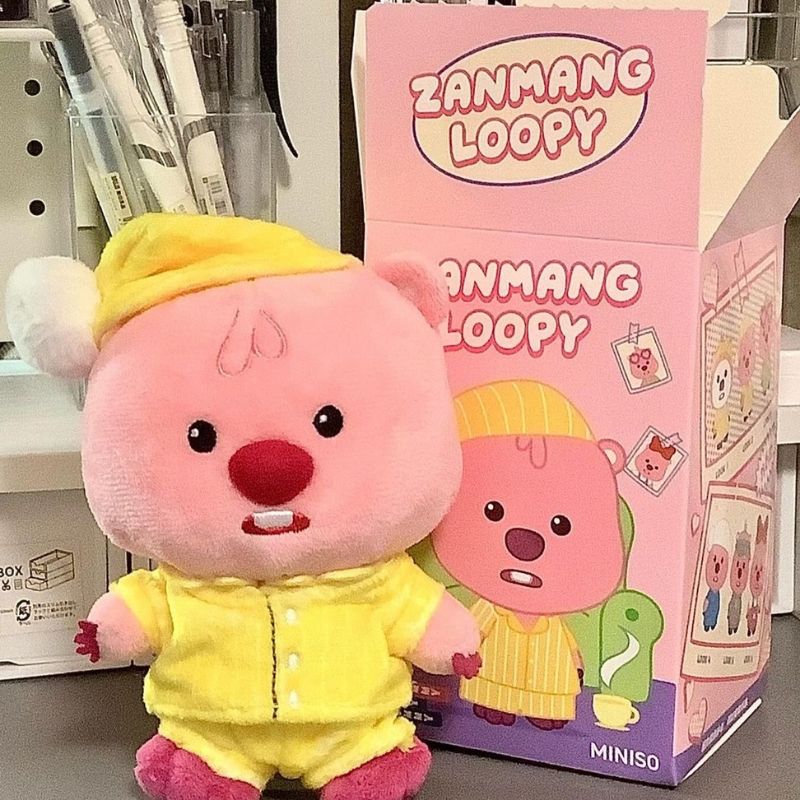 Mô hình Blind box Móc khóa Gấu bông Zanmang Loopy Cute Ruby Series MINISO