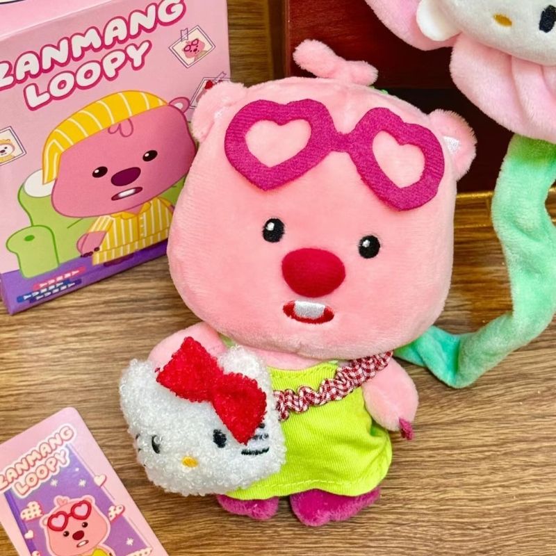 Mô hình Blind box Móc khóa Gấu bông Zanmang Loopy Cute Ruby Series MINISO