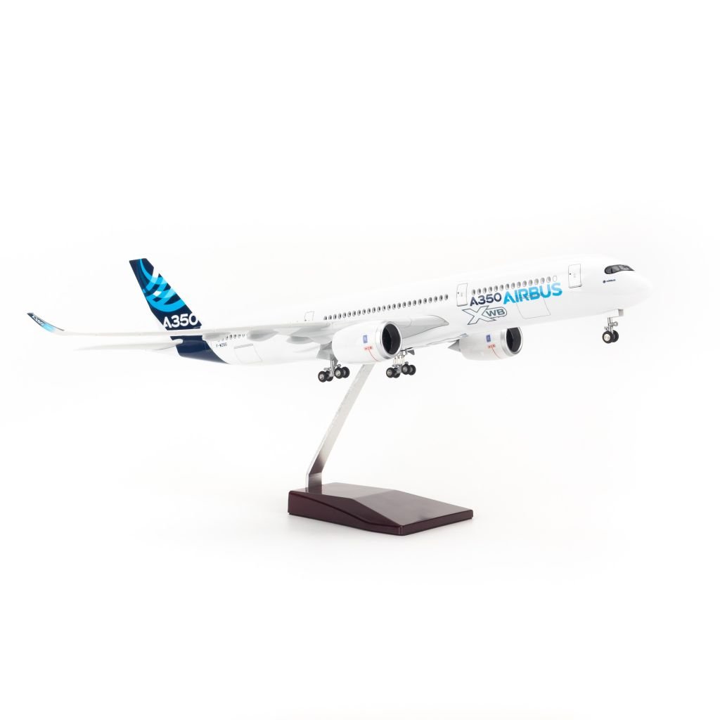  Mô hình máy bay lắp ráp có đèn led Original Airbus A350 47cm Everfly 