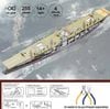 Mô hình kim loại lắp ráp 3D Akagi Aircraft Carrier (Tàu sân bay Nhật Bản) (Gold , Silver) - Piececool MP1127