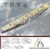  Mô hình kim loại lắp ráp 3D Akagi Aircraft Carrier (Tàu sân bay Nhật Bản) (Gold , Silver) - Piececool MP1127 