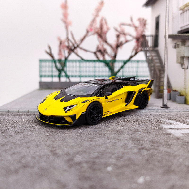 Mô hình xe Lamborghini Aventador GT EVO LB-Silhouette Works 1:64 MiniGT