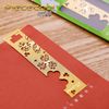  Mô hình thép thẻ kim loại đánh dấu trang sách Bookmark 3D Clover (Hình Cỏ Ba Lá) (Gold) - Piececool TL014 